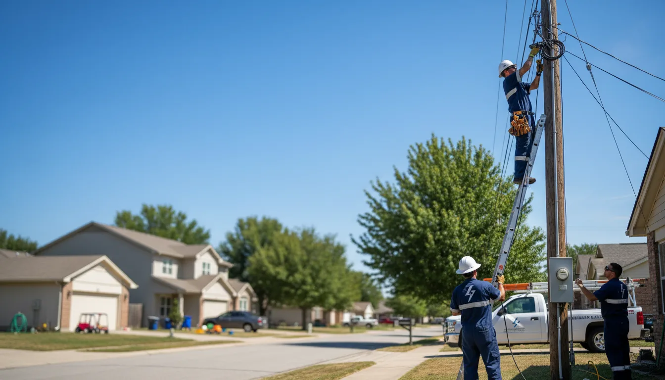 Residential electrician providing installation services in Ewing, VA